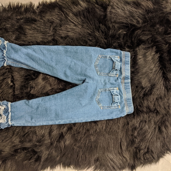 Matilda Jane jean ruffle leggings - Picture 4 of 5